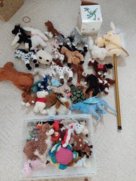 Lot Of Stuffed Animals In One Bin