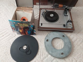 Thorens TD 165 Disk Player With Disks And Replacement Parts