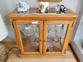 Wood Display Case W/ Light Case Only 30x14x30