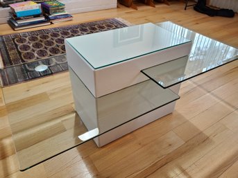 3 Tier Modern Glass Table 45x24x19
