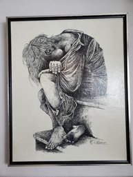 Crying Child Wall Art R.J. Moore 20x17