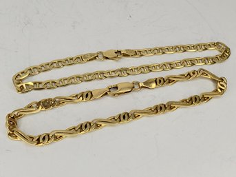 Pair Of 14K Gold Bracelets Italy
