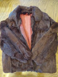 Womens Fur Coat Unknown Animal L