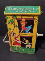 Fisher-price Vintage Farmer In The Dell Music Box Toy