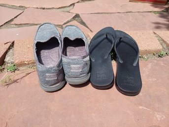 Reef Fitflop And Bobs Slip Ons Size 10