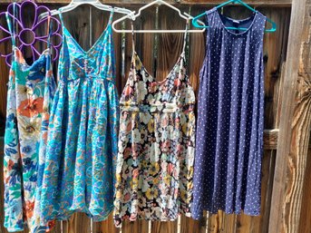 4 Ladies Summer Dresses Size L And XL