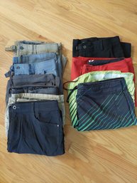 Mens Cargo Shorts And Swim Trunks Size 36