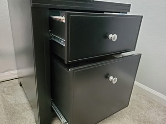 Black Two Drawer Filing Cabinet 20x19x27