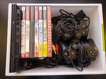 Ps2 Slim With 5 Controllers 7 Games