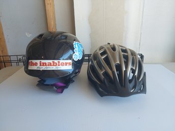 2 Bike Helmets