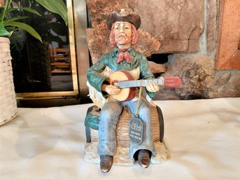Melody In Motion Store The Guitarist Hand Painted Bisque Porcelain