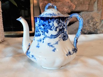 Flow Blue Melrose  Doulton England Blue & White Porcelain Tea Coffee Service