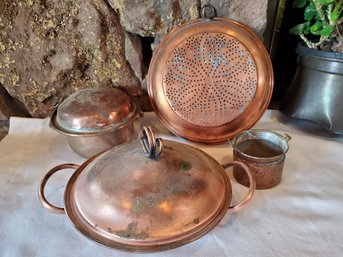 Antique Copper Plated Cookware