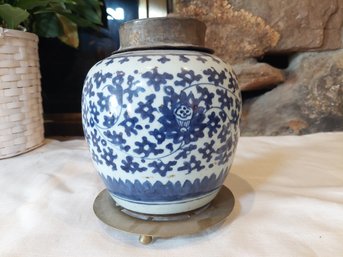 Antique Chinese Ginger Jar With Stand