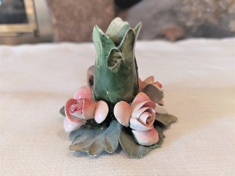 Ceramic Floral Candle Holder