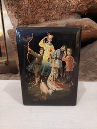 Vintage Russian Lacquer Box Signed