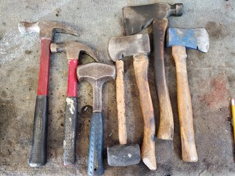 Lot Of Hammers Axes