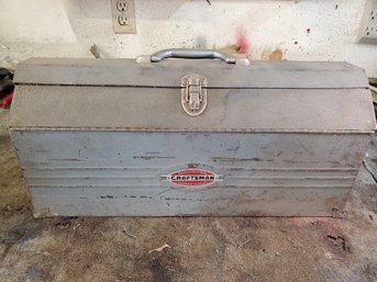 Vintage Craftsman Toolbox With Contents- Sockets, Drivers, Wrenches