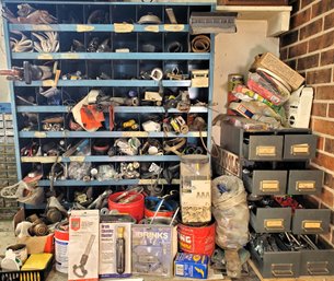 Large Lot Of- Hardware, Organizers, Fasteners And More
