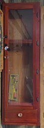 Wooden Gun Cabinet With Contents