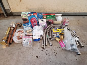 Lot Of Plumbing Hardware- Shark Bite, Wax Ring, Copper Fittings, Water Lines N More
