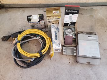 Lot Of Electrical Hardware- Appliance Wiring Harnesses, Ballasts, Timers, Smoke Detector, Switches