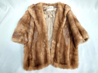Wrap Or Shawl Made With Real Animal Fur