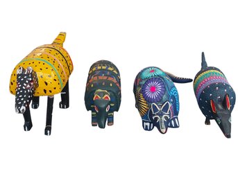 Collection Of Colorful Mexican Armadillos