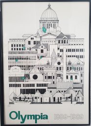Signed Numbered Downtown Olympia Lithograph