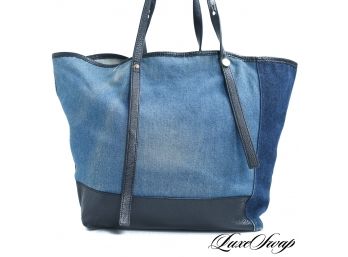 AUTHENTIC SEE BY CHLOE DENIM BLUE UNSTRUCTURED HANDBAG