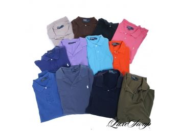 LOT OF 12 POLO RALPH LAUREN POLO SHIRTS SIZE L
