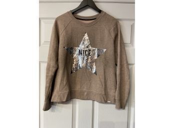 NICE NICE BABY!! WOMENS MARC NEW YORK SWEATER WITH SEQUIN STAR SIZE M