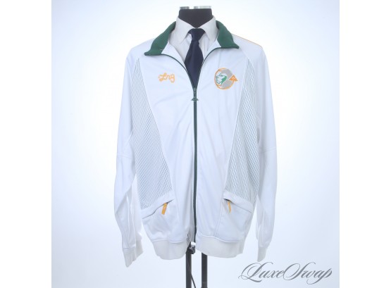 THESE ARE BIG AGAIN : LRG LIFTED RESEARCH GROUP VINTAGE Y2K 2000S MENS WHITE FULL ZIP TRACK JACKET 3XL