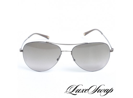 RECENT GUCCI MADE IN ITALY 2245/S LIGHTWEIGHT METAL FRAME AVIATOR SUNGLASSES