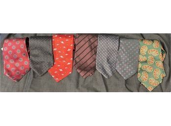SAVE YOURSELF A TRIP TO JERMYN ST!! LOT OF 7 MENS TIES BY NEW & LINGWOOD, HILDITCH & KEY, HARVIE & HUDSON