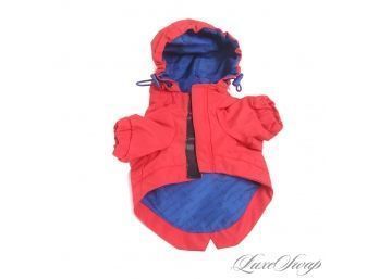 OK THIS IS CUTE! NEAR MINT CHAMPION CHERRY RED HOODED COAT FOR TINY LITTLE CUTE DOGS X-SMALL