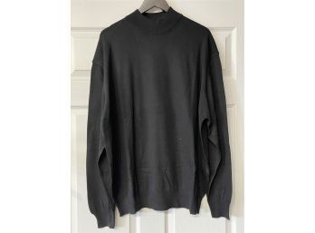PERFECT TO PRESENT THE NEXT IPHONE!! MENS BNWT PRONTO UOMO MADE IN ITALY BLACK TURTLENECK SWEATER SIZE XXL/56