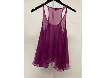 LOT OF TWO CHIC TANK TOPS FROM BLAQUE LABEL & CYNTHIA ROWLEY SIZE M, FUSCHIA AND PEARL