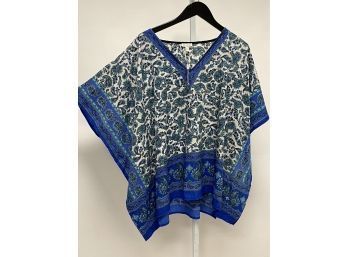 LOOK AT THAT PRINT!! WOMENS BRAND NEW WITHOUT TAGS SPENSE PAISLEY BATIK PEASANT TUNIC SIZE XL