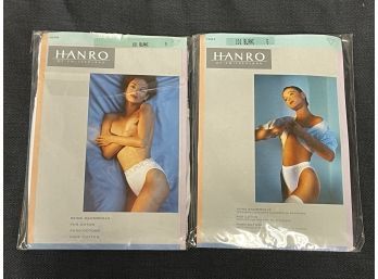 INTIMATE LUXURY!! EXPENSIVE AND BRAND NEW SEALED LOT OF 2 HANRO OF SWITZERLAND INTIMATES SIZE S