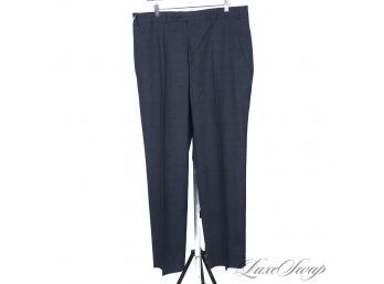 BRAND NEW WITH TAGS MENS RALPH LAUREN MODERN AND RECENT NAVY BLUE GLEN PLAID FLAT FRONT PANTS 36 X 32