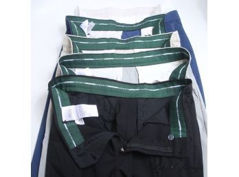 A WHOLE WEEK OF GOLFING! LOT OF 5 MODERN AND HIGH QUALITY MENS STRETCH PERFORMANCE GOLFINO GOLF PANTS 34