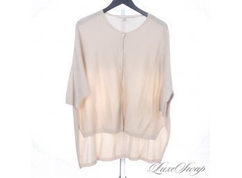 RECENT AND VERY CUTE SCHUMACHER OVERSIZED METALLIC FLECK INFUSED CROPPED SLEEVE CARDIGAN 4