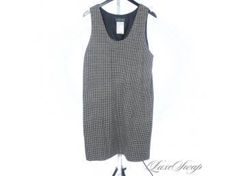 CANT BEAT A GOOD HOUNDSTOOTH! VINTAGE HARVE BERNARD BLACK AND WHITE HOUNDSTOOTH TWEED DRESS 8