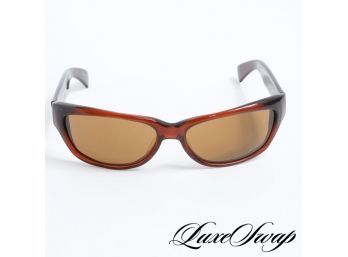 SMITH OPTICS OF FRANCE ROOT BEER TRANSLUCENT GLASS LENS SHIELD SUNGLASSES