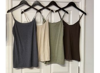 HALF YOUR WEEK SORTED!! WOMENS LOT OF 4 ESSENTIAL TANK TOPS BY H&m, CLASSIC GIRL, XXI SIZES S-L