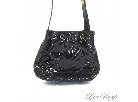 OH. MY.. GOD! AUTHENTIC VINTAGE 1990S CHANEL MADE IN ITALY BLACK