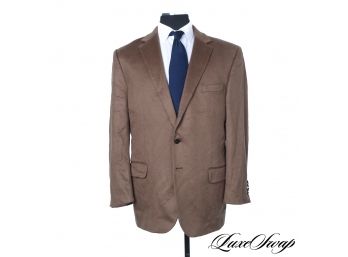 GORGEOUS JOSEPH ABBOUD LIMITED EDITION 100% TOLLEGNO 1900 CASHMERE VICUNA BROWN MENS JACKET