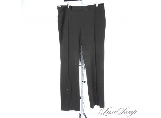 MATCH THIS WITH THE PREVIOUS LOT : WITH ORIGINAL TAGS! $790 AKRIS SMOKED ESPRESSO STRETCH TWILL PANTS 14