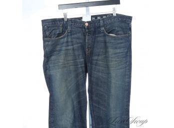 LOT OF 2 MODERN AND RECENT MENS EARNEST SEWN WASHED DISTRESSED DENIM JEANS 40